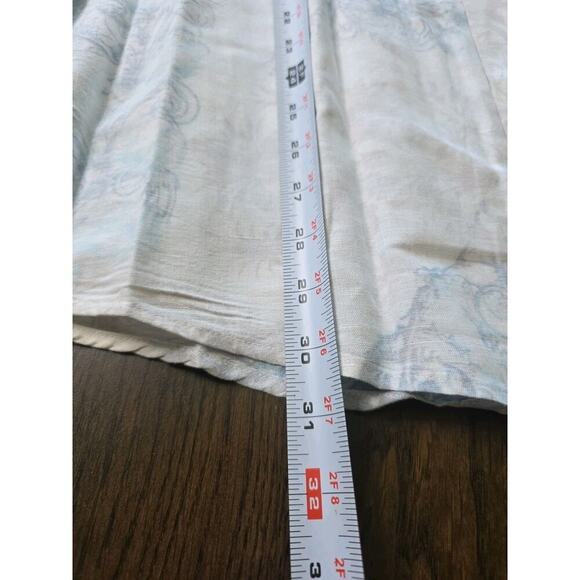 INC International Concepts men size XL long sleeve button up Blue floral linen - Picture 12 of 16